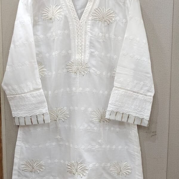 Tawakkal pret cotton emb Stitched  Kurti Collection