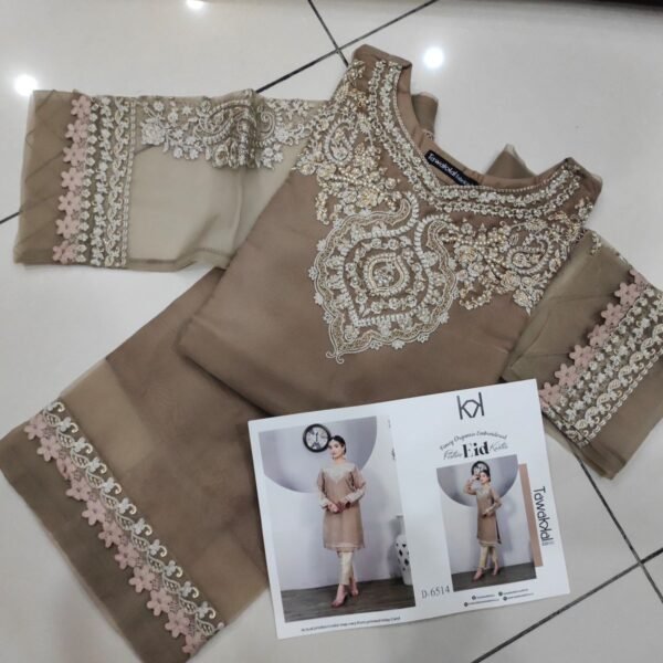 Tawakkal New Fancy Stitched Organza Kurti Collection