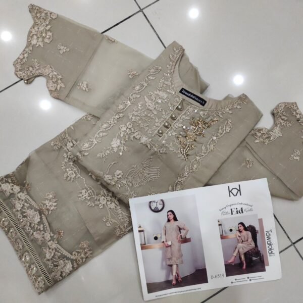 Tawakkal New Fancy Stitched Organza Kurti Collection