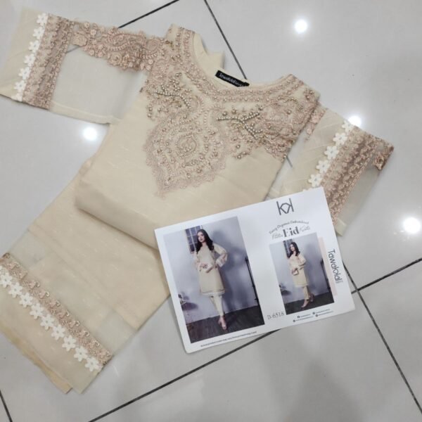 Tawakkal New Fancy Stitched Organza Kurti Collection