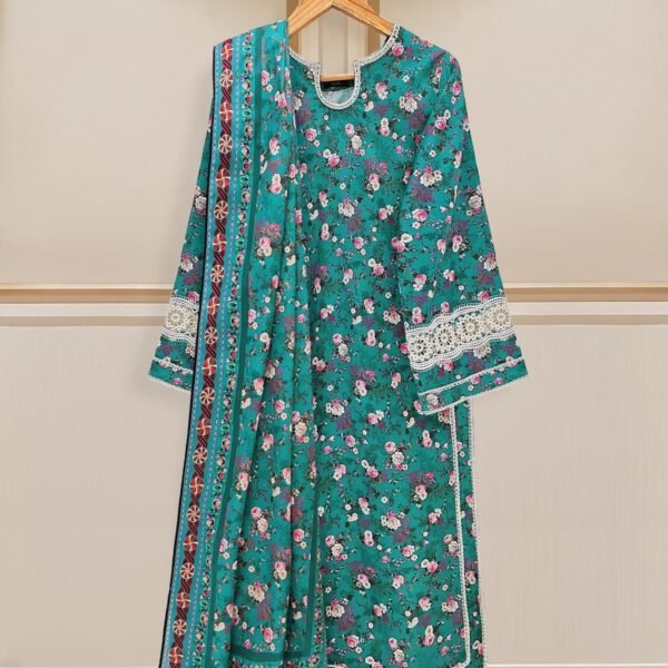 AghaNoor 3 PIECE - PURE PRINTED LAWN SUIT S109620