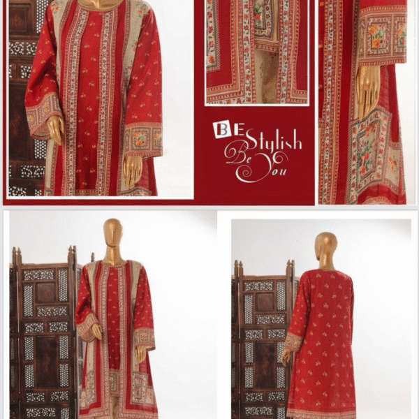 Bin Saeed – Long Coat & Short Jacket 3 Piece Collection