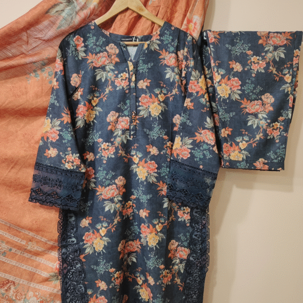 🔥 Sadabahar Luxury Khaddar Cut Work Embroidered 3 Piece Collection 2024