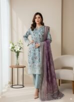 ✨ Amira Stitched Chikankari Embroidered Lawn 3Pc Collection ’25 | Premium Sadabahar Edition ✨