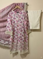 ✨ Amira Stitched Chikankari Embroidered Lawn 3Pc Collection ’25 | Premium Sadabahar Edition ✨ - Image 2