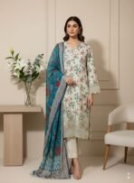 ✨ Amira Stitched Chikankari Embroidered Lawn 3Pc Collection ’25 | Premium Sadabahar Edition ✨