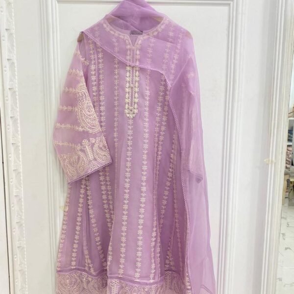 Agha Noor 2 Piece Embroidered Shirt with Dupatta – S107144