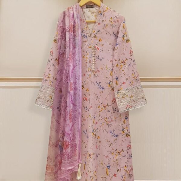 Agha Noor Printed 3 Piece Lawn – S107538