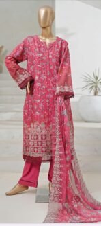 Sadabahar Luxury Exclusive Lawn Cutwork Chikenkari Embroidered 3Piece Stitched Collection 25.