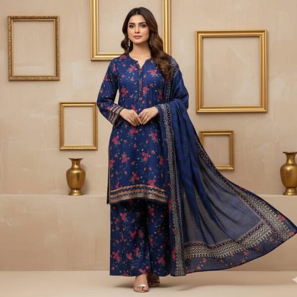 Sadabahar Malika Khaddar Winter Collection Vol 1 – Luxury Stitched 3Pc 2025