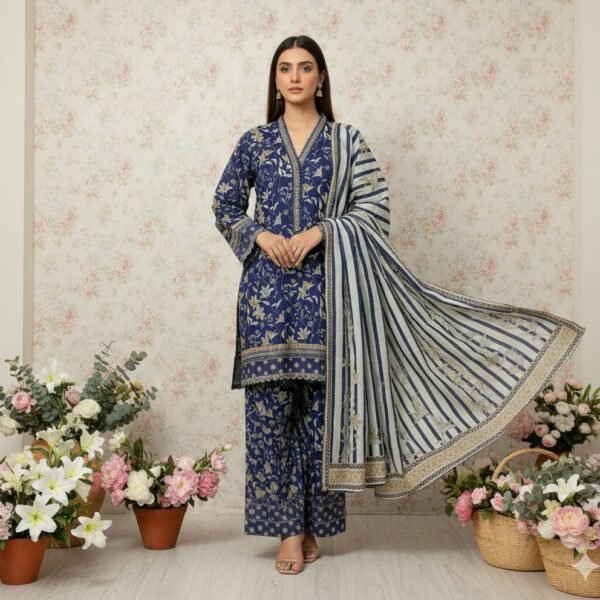 Sadabahar Malika Khaddar Winter Collection Vol 1 – Luxury Stitched 3Pc 2025