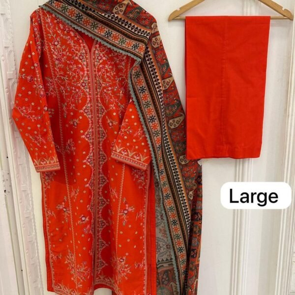 Agha Noor Embroidered 3 Piece – S111633