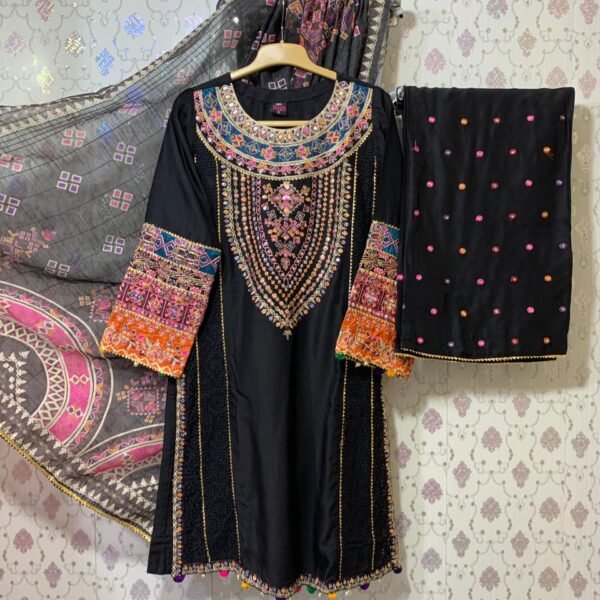 Baba posh semi formal linen 3 piece winter 2025