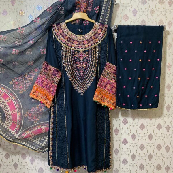 Baba posh semi formal linen 3 piece winter 2025