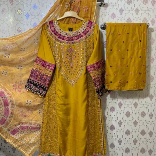 Baba posh semi formal linen 3 piece winter 2025