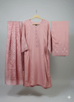 Baba Posh 3 Piece Slub Linen Suit Collection 2025 - Image 2