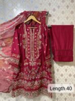 SADABAHAR STITCH LUXURY EMB LAWN 3PEC COLL'25 - Image 2