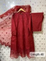 SADABAHAR STITCH LUXURY EMB LAWN 3PEC COLL'25 - Image 2