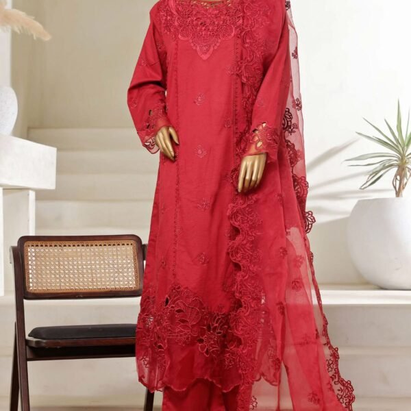 SADABAHAR STITCH LUXURY EMB LAWN 3PEC COLL'25