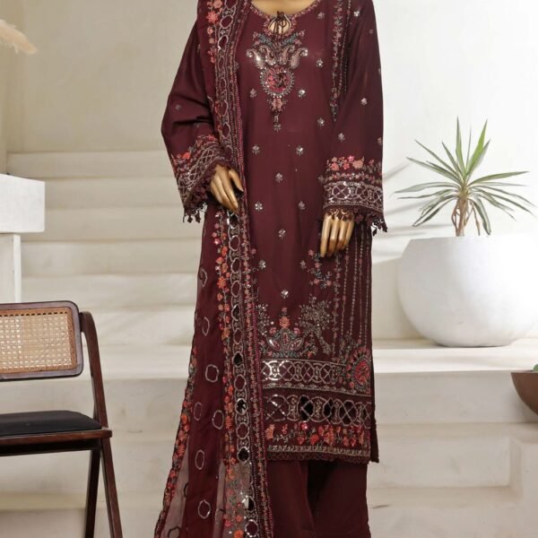 SADABAHAR STITCH LUXURY EMB LAWN 3PEC COLL'25