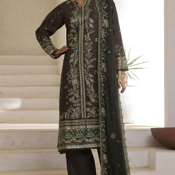 SADABAHAR STITCH LUXURY EMB LAWN 3PEC COLL'25