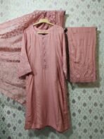 Baba Posh 3 Piece Slub Linen Suit Collection 2025 - Image 3