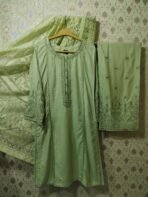 Baba Posh 3 Piece Slub Linen Suit Collection 2025 - Image 3