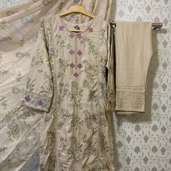 Baba Posh Semi Formal 3-Piece Slub Linen Suit