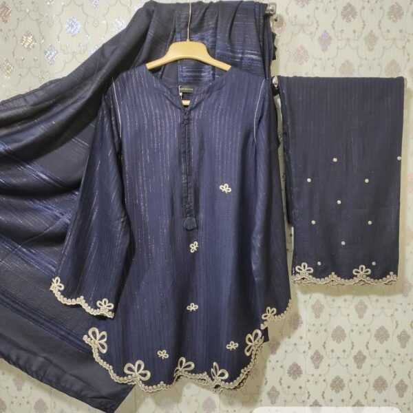 Sadabahar Vybe Dhanak Embroidery 3Piece Co-ord's Stitched Collection 2025