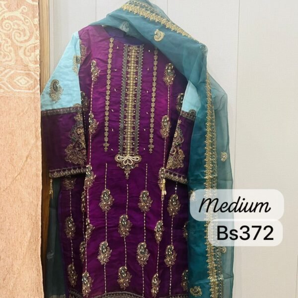 Binsaeed Orgenza dupata shirt 2 piece