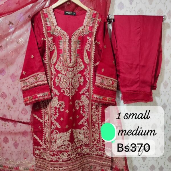 Binsaeed Orgenza dupata shirt 2 piece