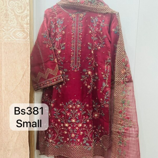 Binsaeed Orgenza dupata shirt 2 piece