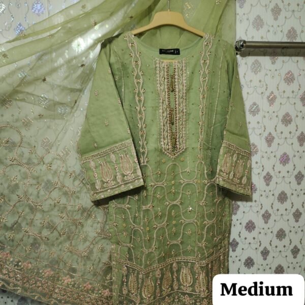 Binsaeed Orgenza dupata shirt 2 piece