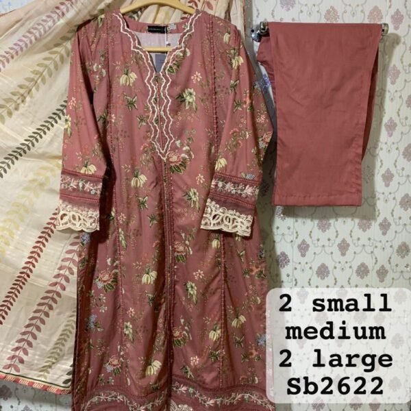 𝙎𝘼𝘿𝘼𝘽𝘼𝙃𝘼𝙍 𝙇𝙪𝙭𝙪𝙧𝙮 Lawn Long Length Heavy 𝙀𝙢𝙗 𝙒𝙞𝙩𝙝 𝘿𝙞𝙜𝙞𝙩𝙖𝙡 𝙇𝙖𝙬𝙣 𝘿𝙪𝙥𝙖𝙩𝙩a 𝟯𝙋𝙄𝙀𝘾𝙀 𝙎𝙏𝙄𝙏𝘾𝙃𝙀𝘿 𝘾𝙊𝙇𝙇𝙀𝘾𝙏𝙄𝙊𝙉 𝟮𝟬𝟮6