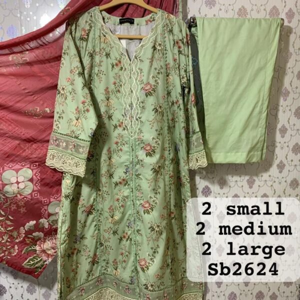 𝙎𝘼𝘿𝘼𝘽𝘼𝙃𝘼𝙍 𝙇𝙪𝙭𝙪𝙧𝙮 Lawn Long Length Heavy 𝙀𝙢𝙗 𝙒𝙞𝙩𝙝 𝘿𝙞𝙜𝙞𝙩𝙖𝙡 𝙇𝙖𝙬𝙣 𝘿𝙪𝙥𝙖𝙩𝙩a 𝟯𝙋𝙄𝙀𝘾𝙀 𝙎𝙏𝙄𝙏𝘾𝙃𝙀𝘿 𝘾𝙊𝙇𝙇𝙀𝘾𝙏𝙄𝙊𝙉 𝟮𝟬𝟮6