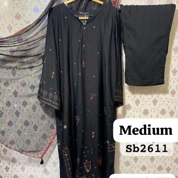 𝙎𝘼𝘿𝘼𝘽𝘼𝙃𝘼𝙍 𝙇𝙪𝙭𝙪𝙧𝙮 KAFTAN 𝙒𝙞𝙩𝙝 𝘿𝙞𝙜𝙞𝙩𝙖𝙡 Chiffon 𝘿𝙪𝙥𝙖𝙩𝙩𝙖 𝟯𝙋𝙄𝙀𝘾𝙀 𝙎𝙏𝙄𝙏𝘾𝙃𝙀𝘿 𝘾𝙊𝙇𝙇𝙀𝘾𝙏𝙄𝙊𝙉 𝟮𝟬𝟮6